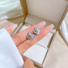 Titanium Steel Geometric Retro Lucky Grass Style Electroplated Earrings For Men And Women