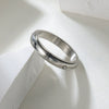 Titanium Steel Geometric Rotating Ring For Women Electroplated Trendy Minimalist Jewelry