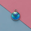Titanium Steel Geometric Round Fish Scale Jewelry Accessories Pendant