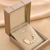 Titanium Steel Geometric Round Women's Necklace With Electroplating And Light Luxury Style