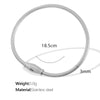 316L Stainless Steel Geometric Spring Snake Chain Magnetic Suction Elastic Women's Bracelet With Electroplating