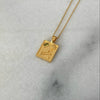 Titanium Steel Geometric Square Plate Multipendant Necklace With Electroplating
