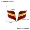 316L Stainless Steel Geometric Square Wings Shaped Earrings Electroplated 18K Gold Light Luxury Fashion