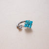 Titanium Steel Geometric Style Earrings With Zirconia