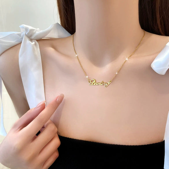 Titanium Steel Geometric Style Electroplated Necklace Unisex Accessories