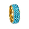 Titanium Steel Geometric Style Electroplated Ring For Men And Women
