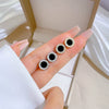 Titanium Steel Geometric Style Electroplated Shell Zircon Earrings For Women