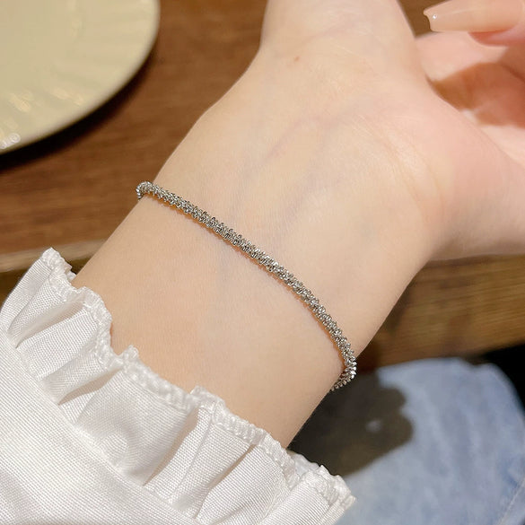 Titanium Steel Geometric Style Electroplated Unisex Bracelet