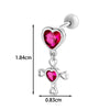 Titanium Steel Geometric Style Piercing Earrings With Electroplating For Women