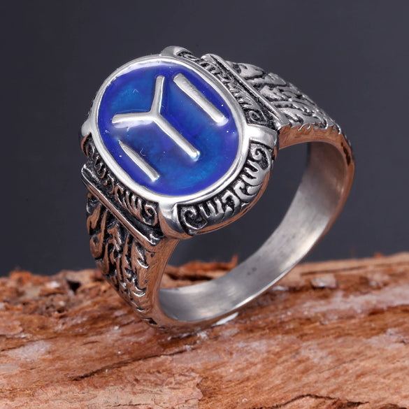 Titanium Steel Geometric Style Polishing Sports Ring For Men And Unisex
