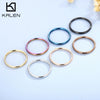 Titanium Steel Geometric Thin Ring For Women Light Luxury Simple Design With Electroplating
