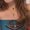Titanium Steel Geometric Twelve Birthstone Square Pendant Necklace With O Word Chain Electroplated