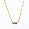 Titanium Steel Geometric Twelve Birthstone Zircon Necklace For Ladies With Electroplating Treatment