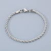 Titanium Steel Geometric Twist Chain Bracelet Electroplated Unisex