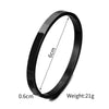 Titanium Steel Geometric Unisex Opening Bracelet Jewelry That Does Not Fade