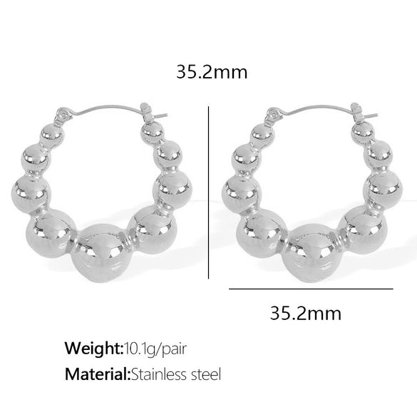 316L Stainless Steel Geometric Ushape Electroplated Light Luxury Women's Earrings