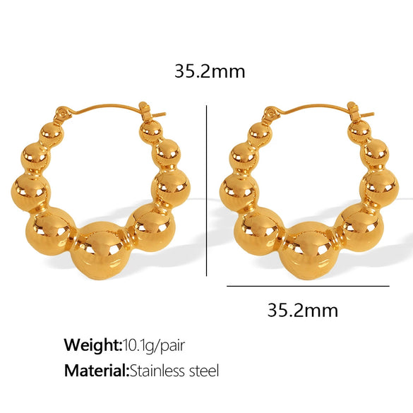 316L Stainless Steel Geometric Ushape Electroplated Light Luxury Women's Earrings