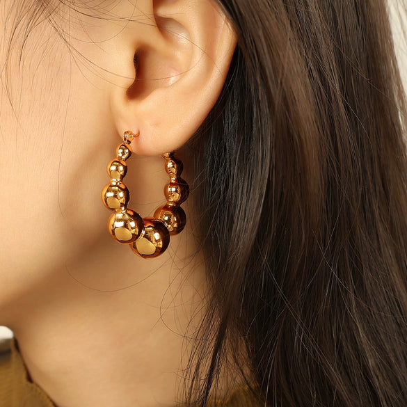 316L Stainless Steel Geometric Ushape Electroplated Light Luxury Women's Earrings