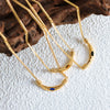 Titanium Steel Geometric Vintage Light Luxury Necklace For Women