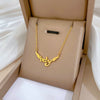 Titanium Steel Geometric Wings Fashion Minimalist Electroplated Necklace For Female