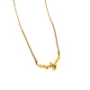 Titanium Steel Geometric Wings Fashion Minimalist Electroplated Necklace For Female