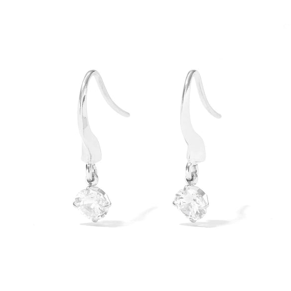 Titanium Steel Geometric Women's Earrings Simple Style