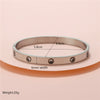 Titanium Steel Geometric Zircon Bracelet With Diamond Cut Design Fashion Stainless Steel Chain Bracelet For Women And Unisex Wear
