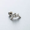 Titanium Steel Geometric Zirconia Earrings For Women