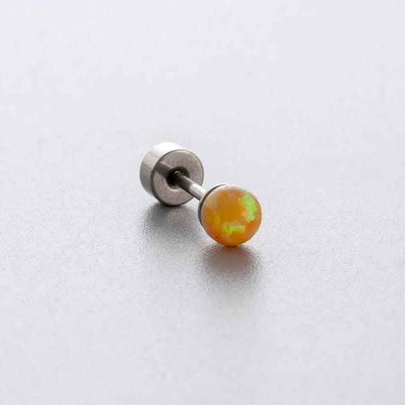 Titanium Steel Geometric Zirconia Women's Puncture Earrings