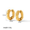 Titanium Steel Geometry Electroplated Ear Studs And Earrings