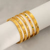 Titanium Steel Gold Electroplated Fashion Geometric Large Circle Mouth Nonfading Bracelet
