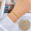 Titanium Steel Gold Inlaid Constellation Pattern Women's Retro Minimalist Bracelet