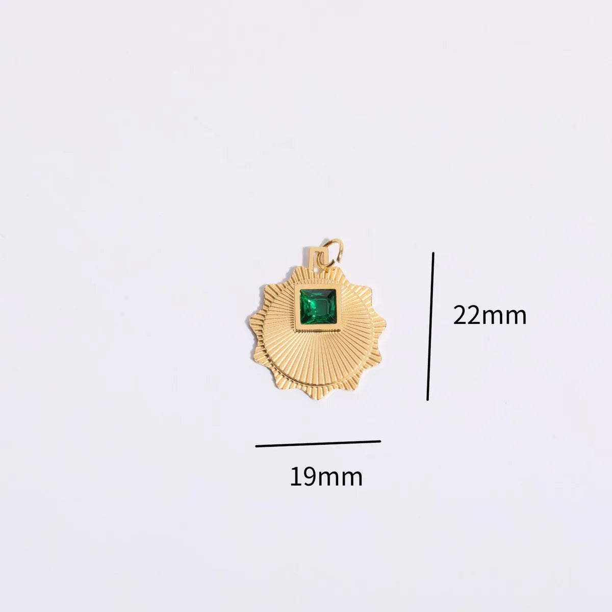 Wholesale Jewelry Casual Basic Classic Style Round Devil'S Eye Square 304 Stainless Steel Rhinestones Zircon 18K Gold Plated Inlay