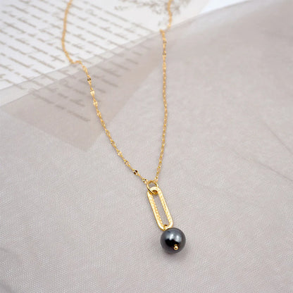 Titanium Steel Gold Plated Casual Simple Style Round Plating Pendant Necklace