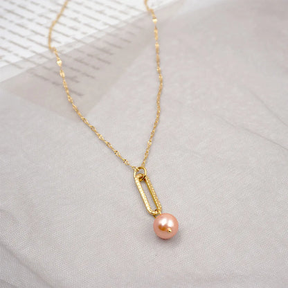 Titanium Steel Gold Plated Casual Simple Style Round Plating Pendant Necklace