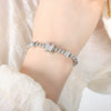 316L Stainless Steel Gold Plated Geometric Beaded Women's Fashion Light Luxury Allmatch Bracelet