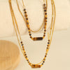 316L Stainless Steel Gold Plated Necklace For Women Simple Minimalist Fashion Design