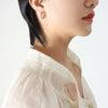 316L Stainless Steel Gold Plated Ushape Polygonal Women's Earrings