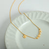316L Stainless Steel Goldplated Flower Pendant Necklace Jewelry For Women Simple Style