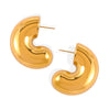 316L Stainless Steel Goldplated Geometric Earrings For Women