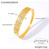 316L Stainless Steel Goldplated Geometric Hollowout Jewelry Bracelet