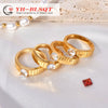 Titanium Steel Goldplated Geometric Women's Simple Cold Style Fashion Decorative Diamond Ring