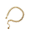 Titanium Steel Goldplated Leaf Bracelet For Women Fashionable Jewelry