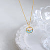 316L Stainless Steel Goldplated Tassel Chain Pendant Jewelry Unisex