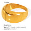 316L Stainless Steel Goldplated U Shape Fashion Ring Jewelry For Women