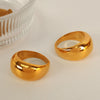 316L Stainless Steel Goldplated U Shape Fashion Ring Jewelry For Women