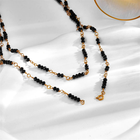 Titanium Steel Handmade Love Water Drops Bell Pattern Women's Bracelet Necklace