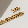 Titanium Steel Heart Bracelet Gold Plated Electroplated Detachable Watch Chain Style Wristband Unisex Ins Style Light Luxury Jewelry