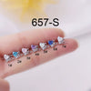Titanium Steel Heart Butterfly Fashion Women's Earrings With Electroplating Treatment