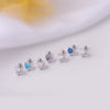 Titanium Steel Heart Butterfly Fashion Women's Earrings With Electroplating Treatment